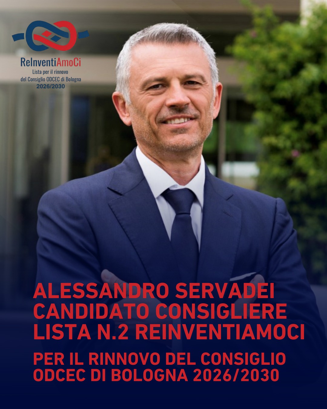 Alessandro Servadei candidato lista n.2 elezioni ODCEC Bologna 2026