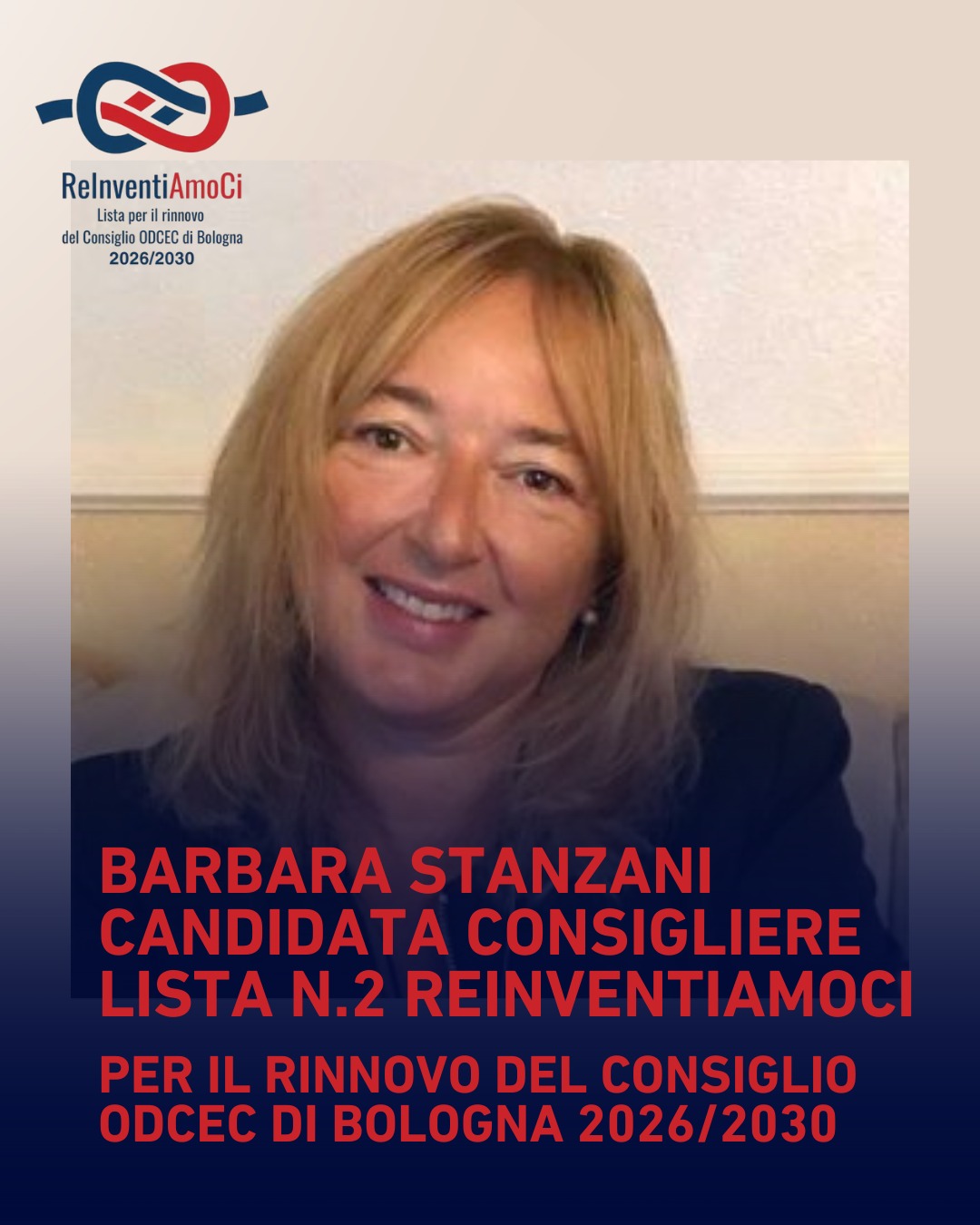 Barbara Stanzani candidata lista n.2 elezioni ODCEC Bologna 2026