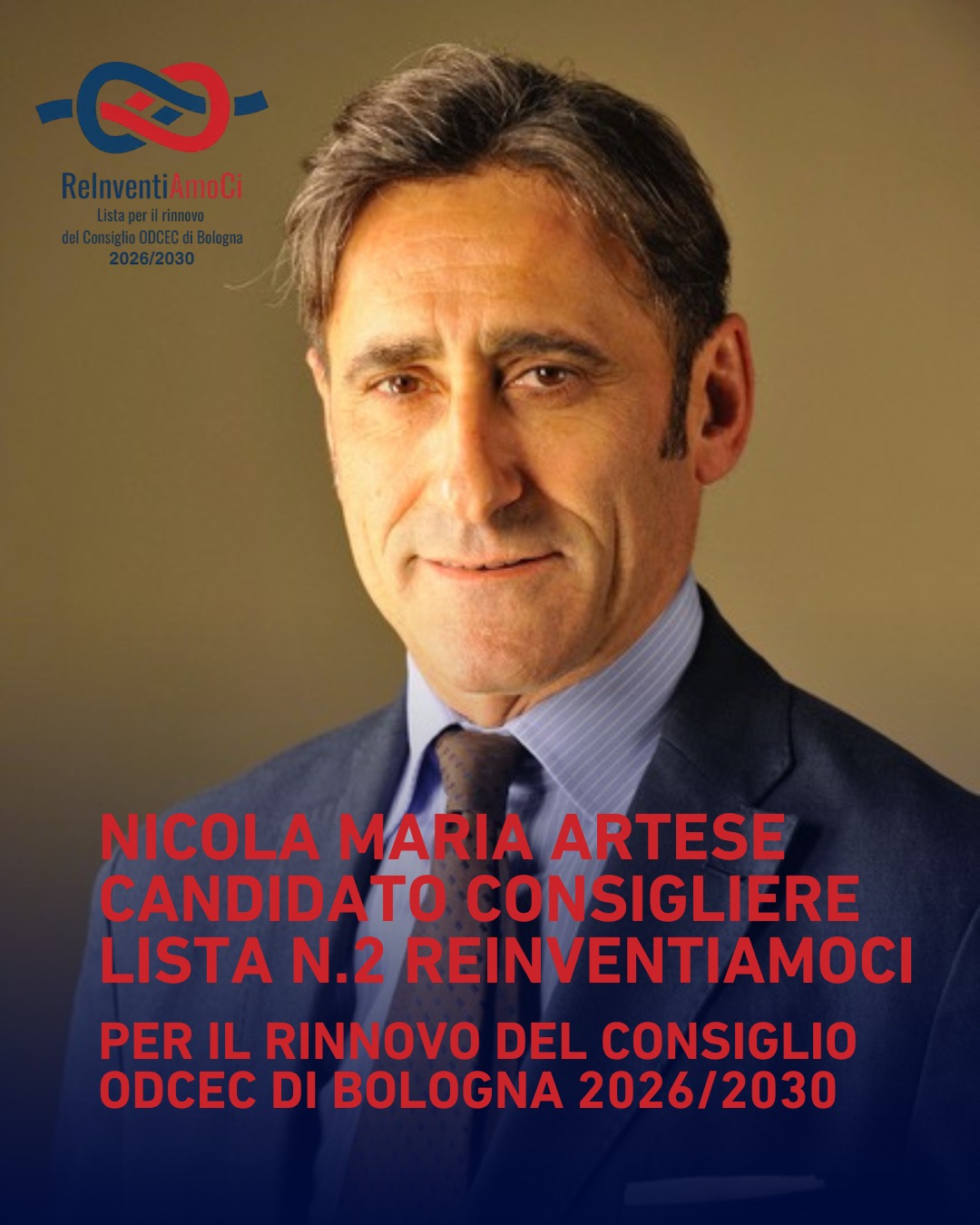 Nicola Maria Artese candidato lista n.2 elezioni ODCEC Bologna 2026